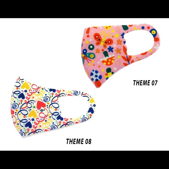 2 Pack Kids Toddler Reusable Face Mask Children - Picture 5 of 8